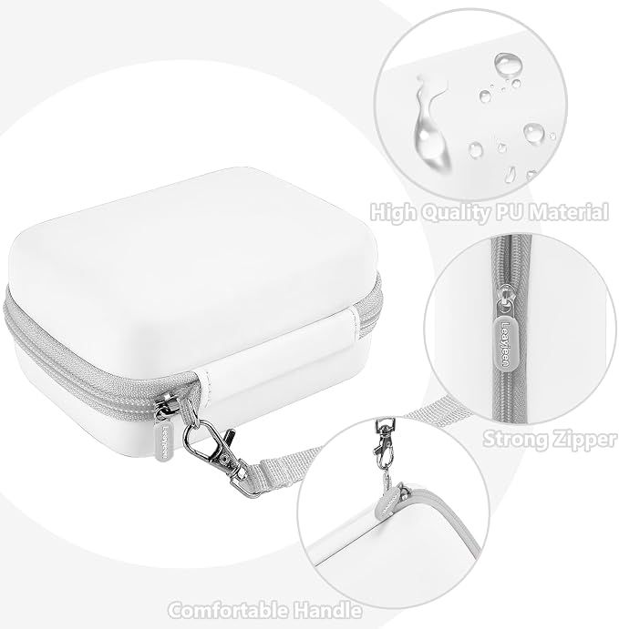 Leayjeen Hard EVA Case for KODAK EKTAR H35 H35N Film Camera - White | Compatible with KODAK Ultra F9/M35/M38/RETO/Paper Shoot 35mm Camera, EVA Hard Shell, Fits Film Rolls (Case Only) - Image 4