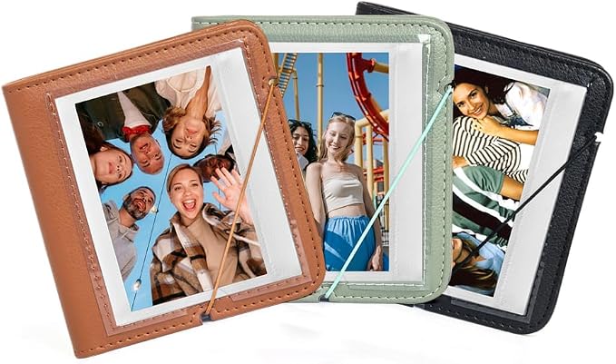 28 Pockets Wide Photo Album for Fujifilm Instax Wide 300 400, Polaroid 600 Film. (Cyan) - Image 5