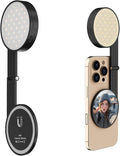 LOUERN Magnetic Dual-Sided Selfie Light Compatible with iPhone MagSafe, CRI95+ Rechargeable| Foldable|Compact Phone Light with Mirror for Selfies/Photography/Makeup/Video Conference/Influencers by Louern