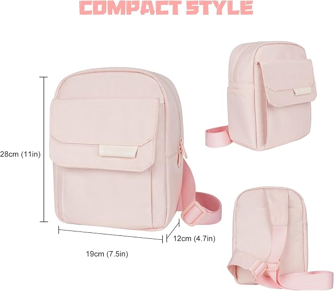 TULLIO Women Camera Bag, Small Lightweight Camera Sling Bag Waterproof DSLR/Mirrorless Crossbody Case with Rain Cover Everyday Shoulder Photgraphy Bag for Photographers - Image 3