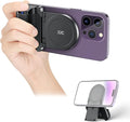 JJC Magnetic Phone Camera Grip Handle with Remote for MagSafe iPhone | Camera Handle Bluetooth Bracket for iPhone Air 17 16 15 14 13 12 Pro Max MagSafe Case, Ideal for Photography/Video/Vlogging by JJC