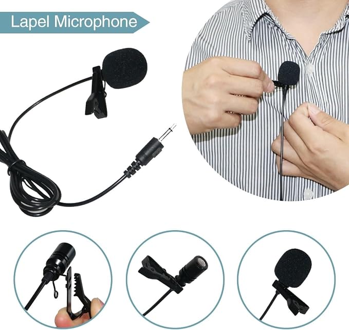 WinBridge Clip-on Lavalier Microphone for Voice Amplifier, 3.5mm Wired Mic | Replacement Collar Mic Compatible with All WinBridge Voice Amplifiers for Teaching, Tour Guide & Presentation, S6 - Image 7