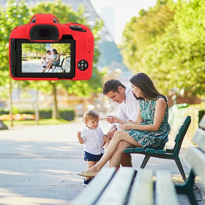 Case for R50, R50 Camera Silicone Protective Case, Lightweight, Anti-Scratch Slim Fit Soft Skin, R50 Accessories - Red - Image 5
