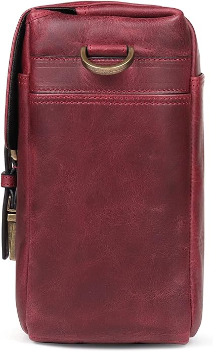 MegaGear Genuine Leather Camera Messenger Bag Mirrorless Portable electronic device cover - Image 6
