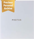 Kiera Grace 400-Pocket Jocelyn Simple & Classic Photo Album for Home & Office with CD Storage Pocket, 13.19"x12.01"x1.5" to Display 400 4"x6" Pictures, Gray by KieraGrace