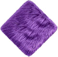 12inch Square Small Faux Fur Sheepskin Cushion Soft Plush Area Rug,Photo Background for Small Product Desktop Photography,Display and Decor,Jewelry,Nail Art,Locker Accessories (Purple) by NINGDAN
