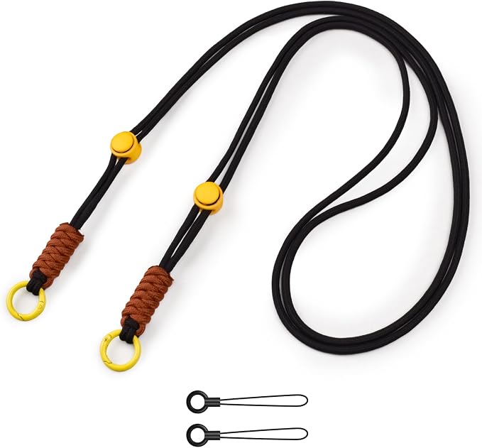 VOVMOEYA Camera Strap,Long Neck Strap for Fujifilm Mini 12/11/9/8/7+,Shoulder Strap camera strap Long Crossbody Lanyard for photographer Camera/Badge Holder/Keys/Wallet Multi-Function Lanyard(Black) by VOVMOEYA