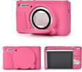 MUZIRI KINOKOO Case for Canon Powershot SX740/SX730 HS Digital Camera - Soft Protective Cover SX740 SX730 HS Camera Silicone Sleeve with Removable Lens Cover - Anti-Slip & Anti-Scratch - Rose Red by MUZIRIKINOKOO
