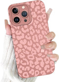 Cute Pink Cheetah Print Phone Case for iPhone 13 Pro 6.1" | Aesthetic Leopard Pattern Design Cover Full Camera Lens Protective Shockproof Soft Slim TPU Funda for Women Girls by Unknown