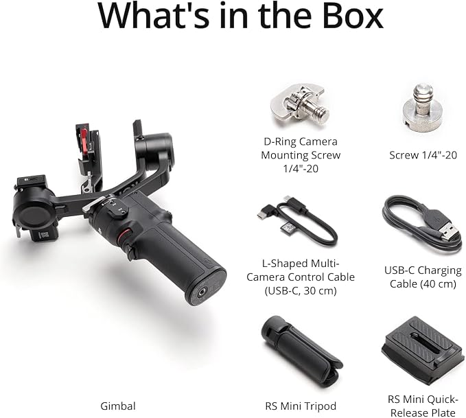 DJI RS 3 Mini, Camera Gimbal Stabilizer, Canon/Sony/Nikon/Fujifilm | 2 kg (4.4 lbs) Tested Payload, Native Vertical Shooting, Bluetooth Shutter Control, 3rd-Gen RS Stabilization, 795g - Image 8
