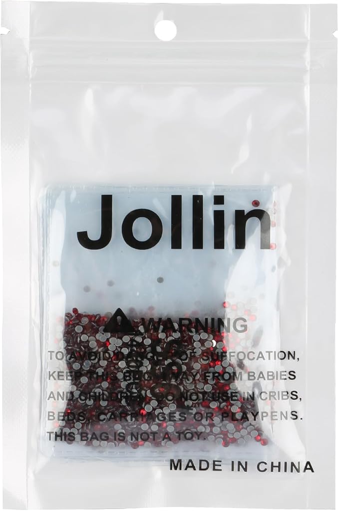 Jollin Hotfix Rhinestones Flatback Crystal Gems 2mm SS6, Dark Red | 2880pcs Hot Fix Crystals Glass Rhinestones for Bedazzling, Crafting, Clothes, Shoes & Accessories DIY Decoration - Image 7