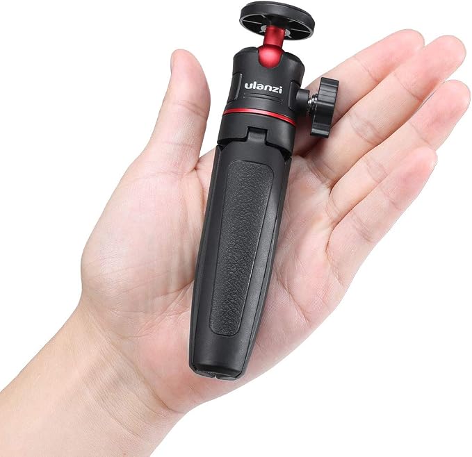 MT-08 Black Mini Tripod for Camera, 1/4" Screw Universal Tripod | Compatible with DJI OSMO 360/Pocket 3/Pocket 4/4Pro/Luna/Insta 360/Xtra/Sony, Extendable Handheld Vlogging Video Table Stand - Image 6