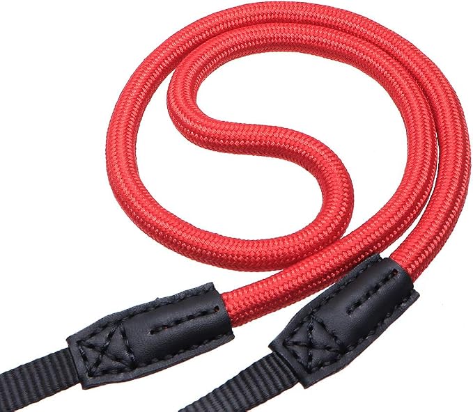 Quick Release Camera Neck Strap Shoulder Strap Belt for Mirrorless Digital Cameras Climbing Rope with Quick Release QD Loops Connector with O-Ring Adjustable Length 30-53inch Red by HITHUT