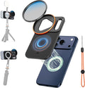 K&F CONCEPT Lens Filter Mount Adapter with 58mm CPL Filter | CPL Filter, Double-Sided Magnetic, Compatible with iPhone 17 Pro Max and 58mm Threaded Filters, FA101 by KFCONCEPT