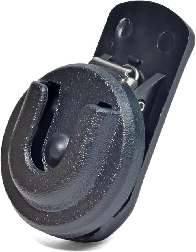 Universal Ham CB Radio Microphone Hanger, Round Knob Mic Holder Mount with Back Clip for Motorola HLN9073B CDM1250 CDM750 GM300 M1225 GM3688 GTX800 Kenwood TK768G TK868G TM471A Two Way Radios by HYSHIKRA