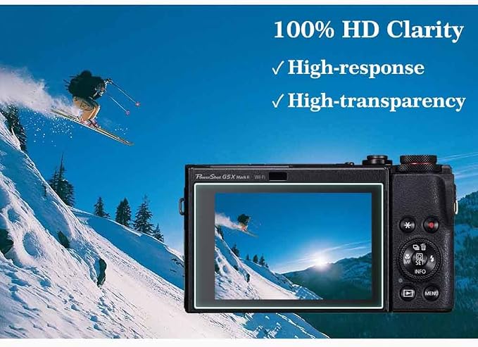 ULBTER Screen Protector for Canon G7X Mark II G7 X G9X Mark II G9 X G5X II | [3Pack] Tempered Glass for Canon PowerShot G5X II / G5 X / G7X II / G7 X / G9X II / G9 X Anti-Scrach Anti-Bubble - Image 3