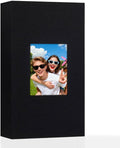Aevdor 4x6 Photo Album, Holds 300 Photos, Linen Cover with Window, Black | Linen Hardcover, Slip-In Pockets, Acid-Free & PVC-Free, Store Wedding Baby Vacation Memories by Aevdor