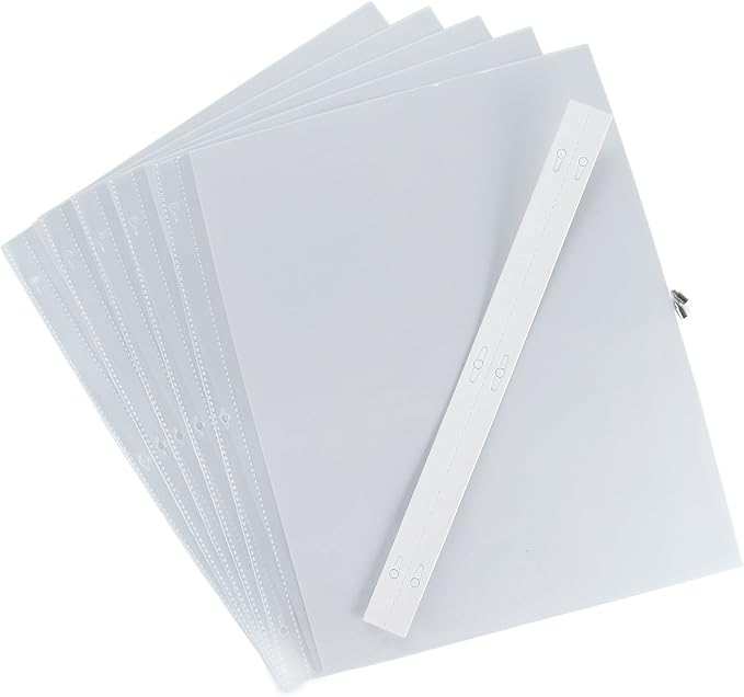 Pioneer Universal Top-Loading Page Protectors 5/Pkg, 12"X15" (W/White Inserts) by PioneerPhotoAlbums