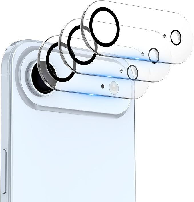 WHPXJY 2025 New Upgrade for 3 pack iPhone Air Camera Lens Protector-Tempered Glass Cover, 9H+ Shatterproof/Anti-scratch/Maintains Original Clarity/Easy to Install by WHPXJY