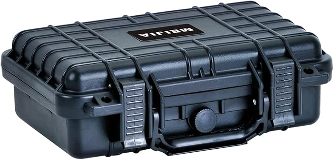 MEIJIA Portable All Weather Waterproof Protective Hard Case, Small Camera Case,Dry Case with Customizable Foam,Fit Use of Drones, Camera,Equipments, 11.65 ”x8.35”x3.78” by MEIJIA