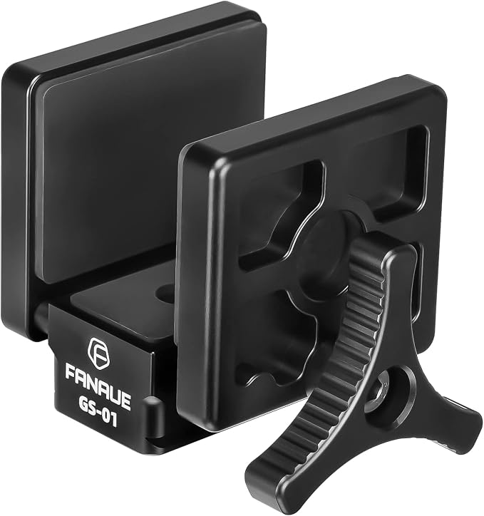 FANAUE GS-01Arca Swiss Rifle Saddle Mount, Hunting Tripod Clamp with Quick Release Plate, Shooting Tripod Rest, Enhanced Accuracy Ball Head & Adapter for Hunting and Shooting by Fanaue