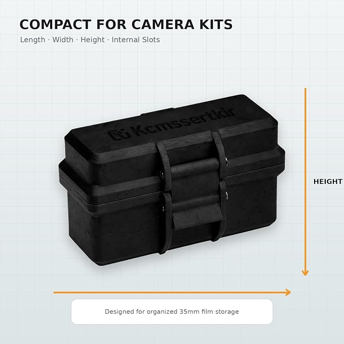 35mm Film Storage Case, 3-Roll Film Canister Holder with Snap Latch, PET Organizer for 135 Film - Image 7