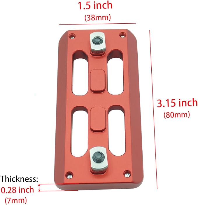 MLOK Arca Rail Tripod Ballhead-Bog Quick Release Plate,for RRS Dovetail - Image 4