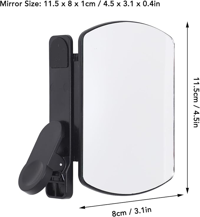 High Transparency Mirror Effect Lens with Clamp, Adjustable Glass Smartphone Camera Mirror with Storage Bag, Portable Phone Reflection Mirror for Android, iOS Smartphones - Image 4
