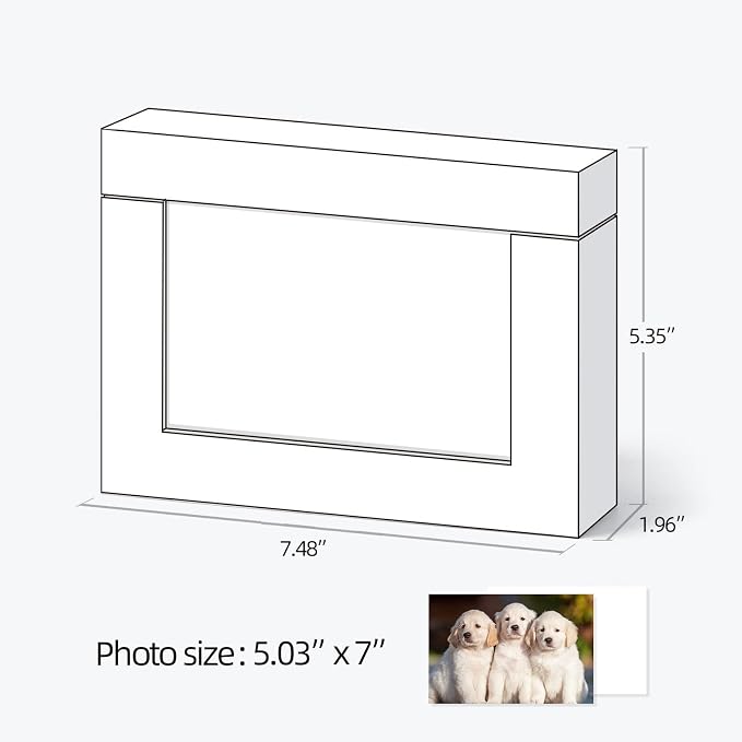 Photo Storage Box 5x7, Picture Frame Boxes For Baby Photos, Photo Display Box For Couple Photos, Photo Gift Box(black) - Image 4