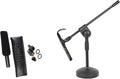 Audio-Technica AT875R Short Shotgun Condenser Microphone w/Line+Mic Stand by Unknown