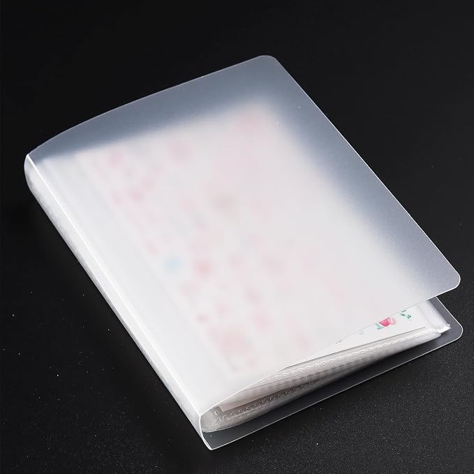 Fcozpjk 1Pcs 40 Slots Transparent Nail Stickers Storage Book Album | Organizer for Nail Decals Collecting Empty Display Book Collecting Holder Binder Case Sticker Storage Case DIY Nail Tools by Fcozpjk