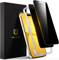 UNBREAKcable Privacy Screen Protector for iPhone 15 Pro, 2-Pack | True 28° Anti-Spy, Shatterproof Tempered Glass, 9H Hardness, Easy Install, Bubble-Free, Anti-Scratch, Case Friendly by UNBREAKcable