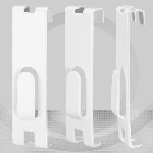 Oudain Metal Grid Wall Hangers Grid Wall Display Notch Hooks Accessories for Photo Frame Painting Arts Center(White,25 Pcs) - Image 7