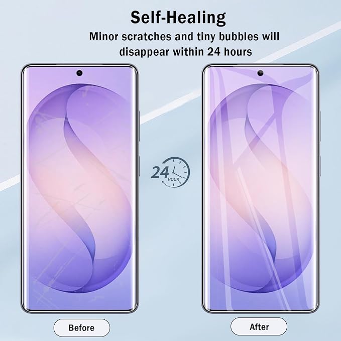 2+2 Pack Soft Flexible TPU Film Screen Protector for Samsung Galaxy S26 Ultra & Camera Lens Protector,Full Coverage,HD Clear,Support Fingerprint Unlock,with Easy Installation Alignment Tool - Image 7