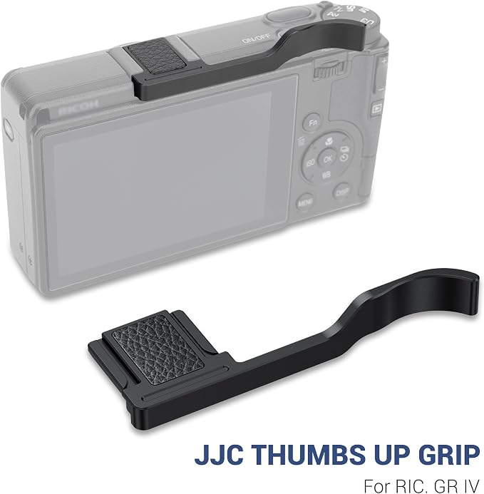 Metal Thumbs Up Grip for Ricoh GR IV GRIV GR4 GR IV HDF Monochrome | Hot Shoe Cover Cap Protector for GR IV GRIV GR4 GR IV HDF Monochrome, Better Balance and Comfortable Secure Grip - Image 2