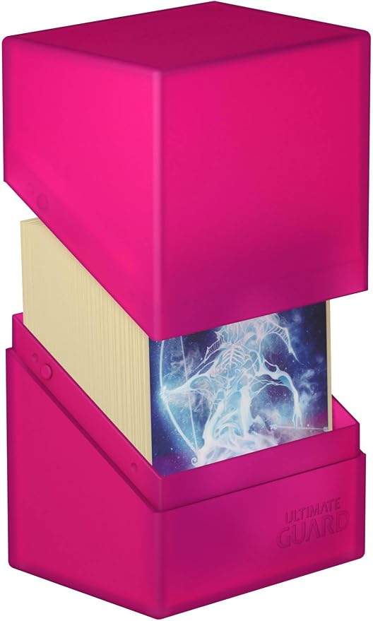 Ultimate Guard Boulder 80+ Classic, Deck Case for 80 Double-Sleeved TCG Cards, Rhodonite, Secure & Durable Storage for Trading Card Games, Soft-Touch Finish - Image 4