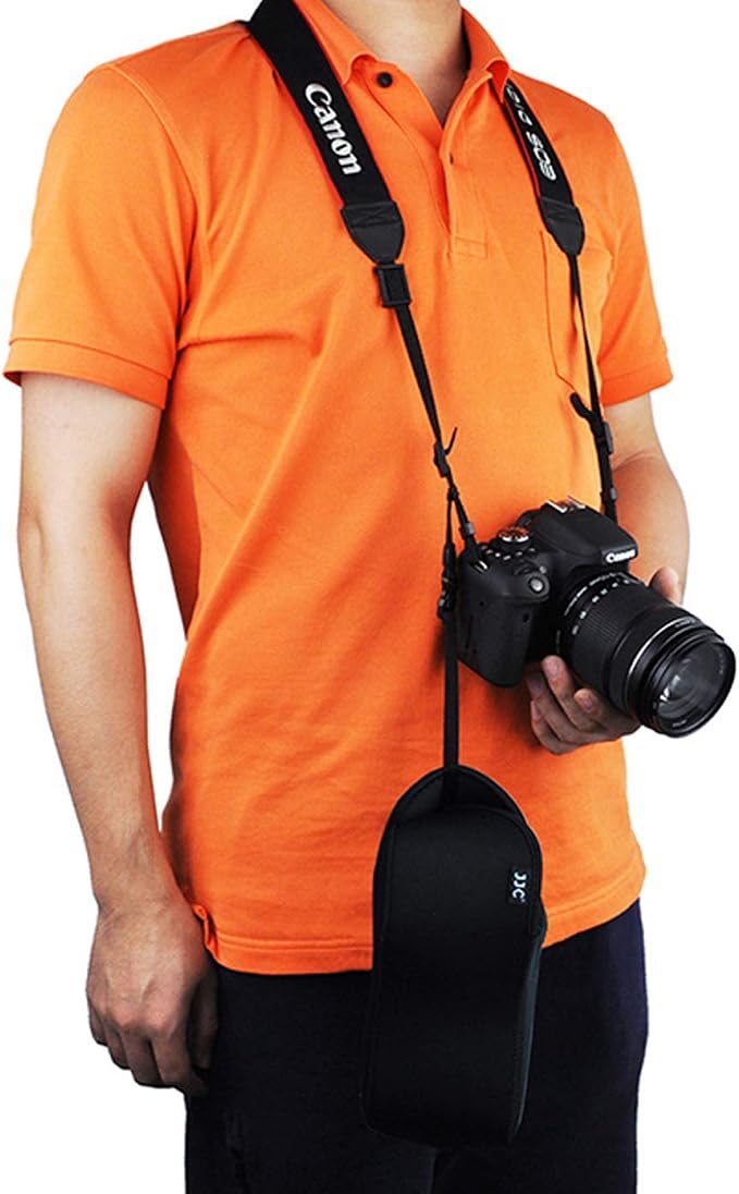JJC Ultra Light Neoprene Camera Case Pouch Bag for Canon EOS R EOS RP +24-105mm Lens, 80D 70D 750D +18-135/17-85/18-55mm, Nikon D7500 D7200 D5500, Panasonic GH5 GH5S +12-60mm Lens, Water Resistant - Image 2