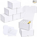 Trading Card Storage Box, 8-Pack 200 Count Cardboard TCG & Sport Card Box | Trading Card Storage with Divider and Labels, Card Organizer Box for MTG, Magic, Football, Basketball, Game Card Collections by Leyzan