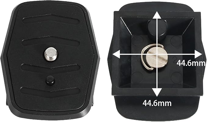 2-Pack Universal Quick Release Plate Set for Velbon Tripods, Compatible with CX-444, CX-888, CX-460, DF-50 - Durable, Easy-to-Use Quick Release System for Efficient Photography (44.6 * 44.6mm) - Image 2
