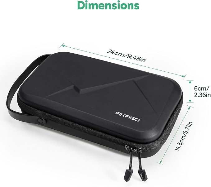 AKASO Camera Carry Case Protective Storage Carrying Bag for Action Camera | Compatible with GoPro 13, Insta360 X5 X4, DJI Action Osmo 360 Pocket 3, EK7000/EK7000 Pro, Brave 4, Brave 7 LE Action Cameras - Image 3