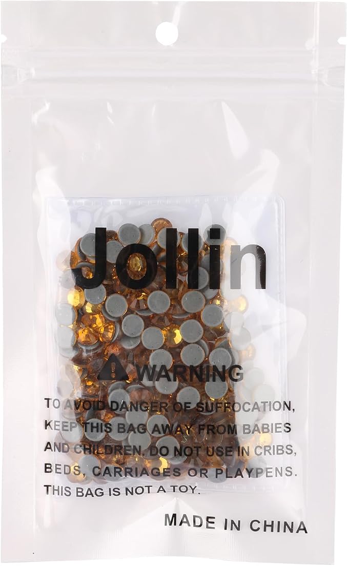 Jollin Hotfix Rhinestones Flatback Crystal Gems 6.4mm SS30, Topaz | 288pcs Hot Fix Crystals Glass Rhinestones for Bedazzling, Crafting, Clothes, Shoes & Accessories DIY Decoration - Image 7