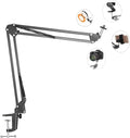 LenTok Overhead Tripod Mount for Camera Webcam Ring Light, Flexible Over Head Arm for iPhone with Phone Holder and Ball Head, Table Stand Accessory for Phone Video Recording Live Stream by LenTok
