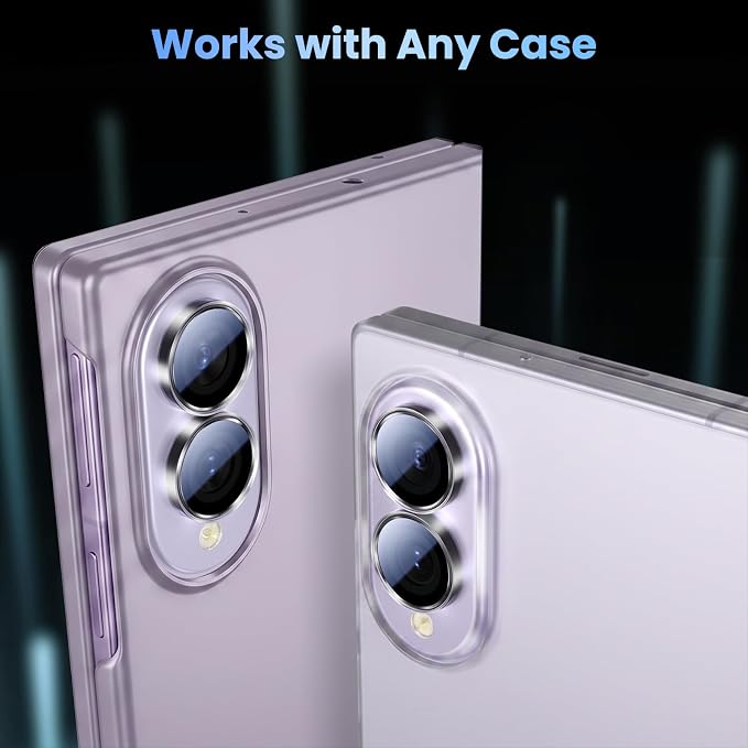 Uyiton for Samsung Galaxy Z Fold 8 Camera Lens Protector - Transparent | Military-Grade Sapphire Glass Rear Camera Screen Cover - Strong Adsorption Ultra HD Clear Lens Protector - Image 5
