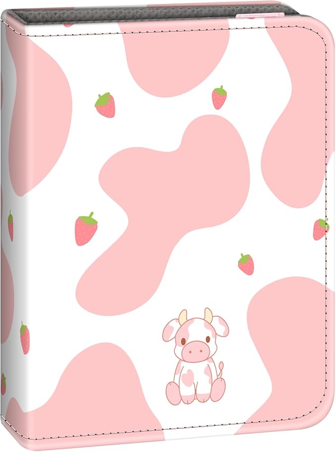 Fintie Instax Mini Photo Album for 2x3-Inch Film - 104 Pockets Small Albums for Fujifilm Instax Mini 12/11/99/40/7+/EVO/LiPlay/Link 3-2-1 Instant Camera/Polaroid Hi-Print Printer, Strawberry Cow - Image 9