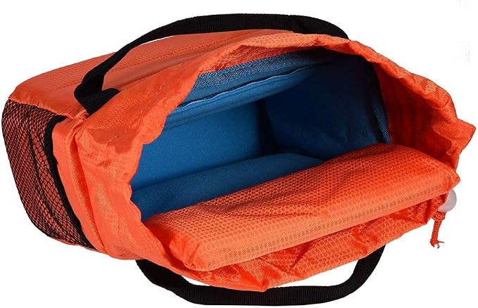 Acouto Camera Bag Only Polyester Insert Partition Camera Hand Bag Shockproof Padded Divider Cover Case for DSLR Camera Partition Bag (Orange) - Image 8