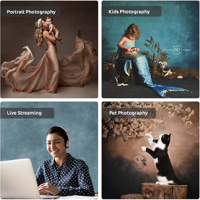 Kate 8x8ft Gray Abstract Photography Backdrop Grey Portrait Textures Photo Background Old Master Grey Backdrops - Image 6