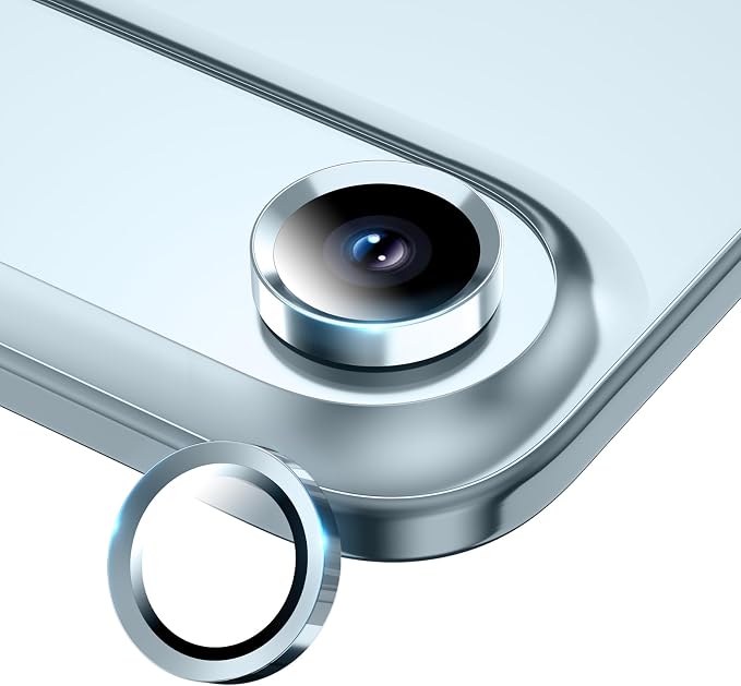 for iPhone Air Camera Lens Protector- Sky Blue | 9H Tempered Glass, Metal Individual Camera Cover, Accessories, Anti-drop, Case Friendly, HD Clear, Anti-Scratch by WumigooProducts