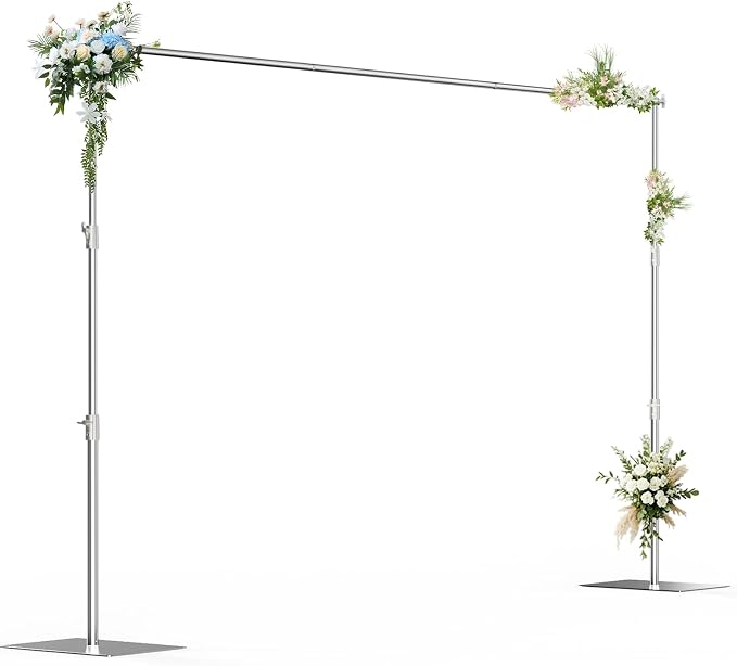 8.5 x 10 FT Heavy Duty Photo Backdrop Stand Kit, Adjustable Background Holder Support System Kit with Carrying Bag, for Photography Video Stutio, Parties Decoration, Advertising Display by BEIYANG