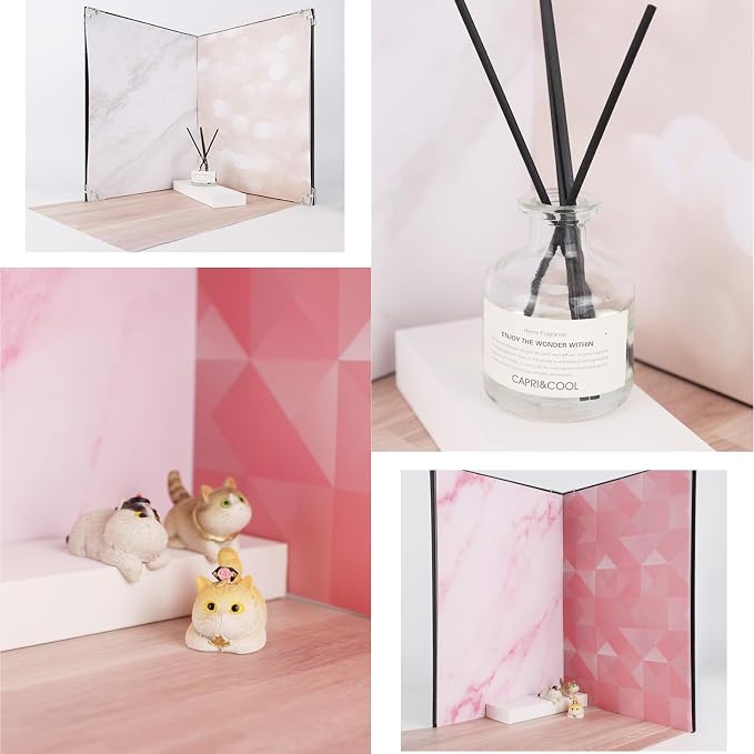 Product Photography Backdrops, 8PCS 16Patterns Photo Backdrop Board | Photo Background for Food, Jewelry, Beauty and other Small Products, For UGC Content Creators, Small Business, 16.5x11.5in - Image 5