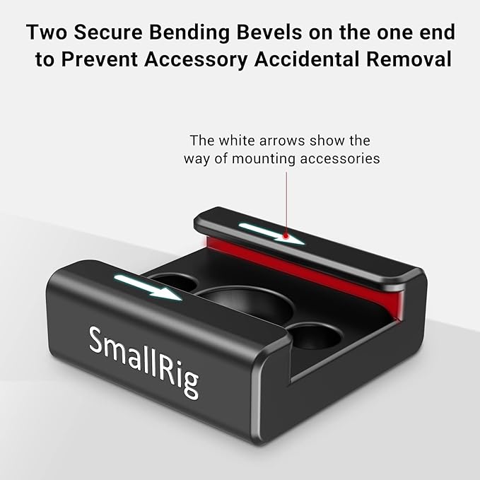 SmallRig Cold Shoe Mount (2pcs Pack) with 1/4"-20 Thread for Camera Cage Flash LED Monitor Microphone - 2060 | with 1/4"-20 Thread, for Camera Cage Flash LED Monitor Microphone - Image 3